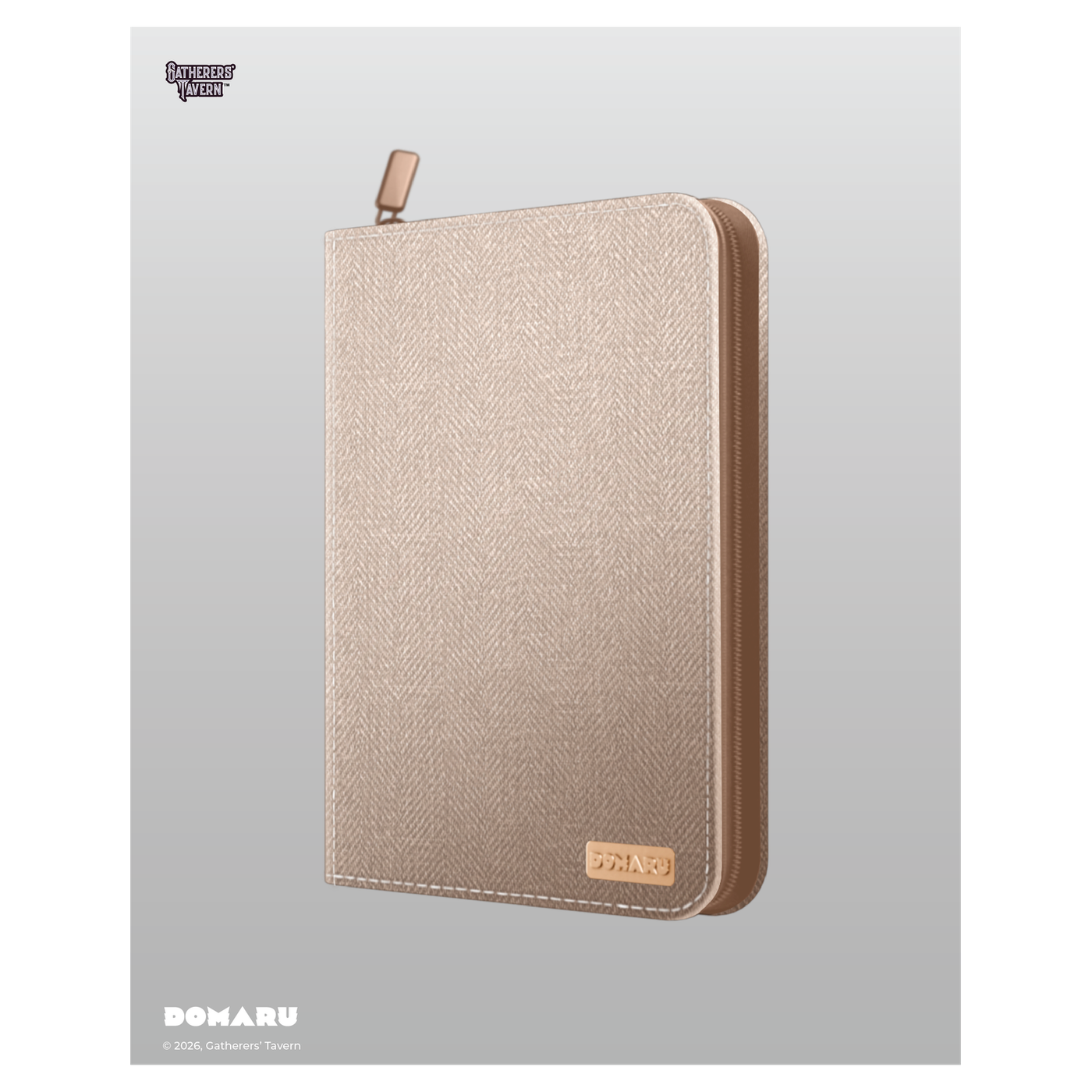 DOMARU 9-Pocket Binder in Alabaster color - refined card storage case - Alabaster