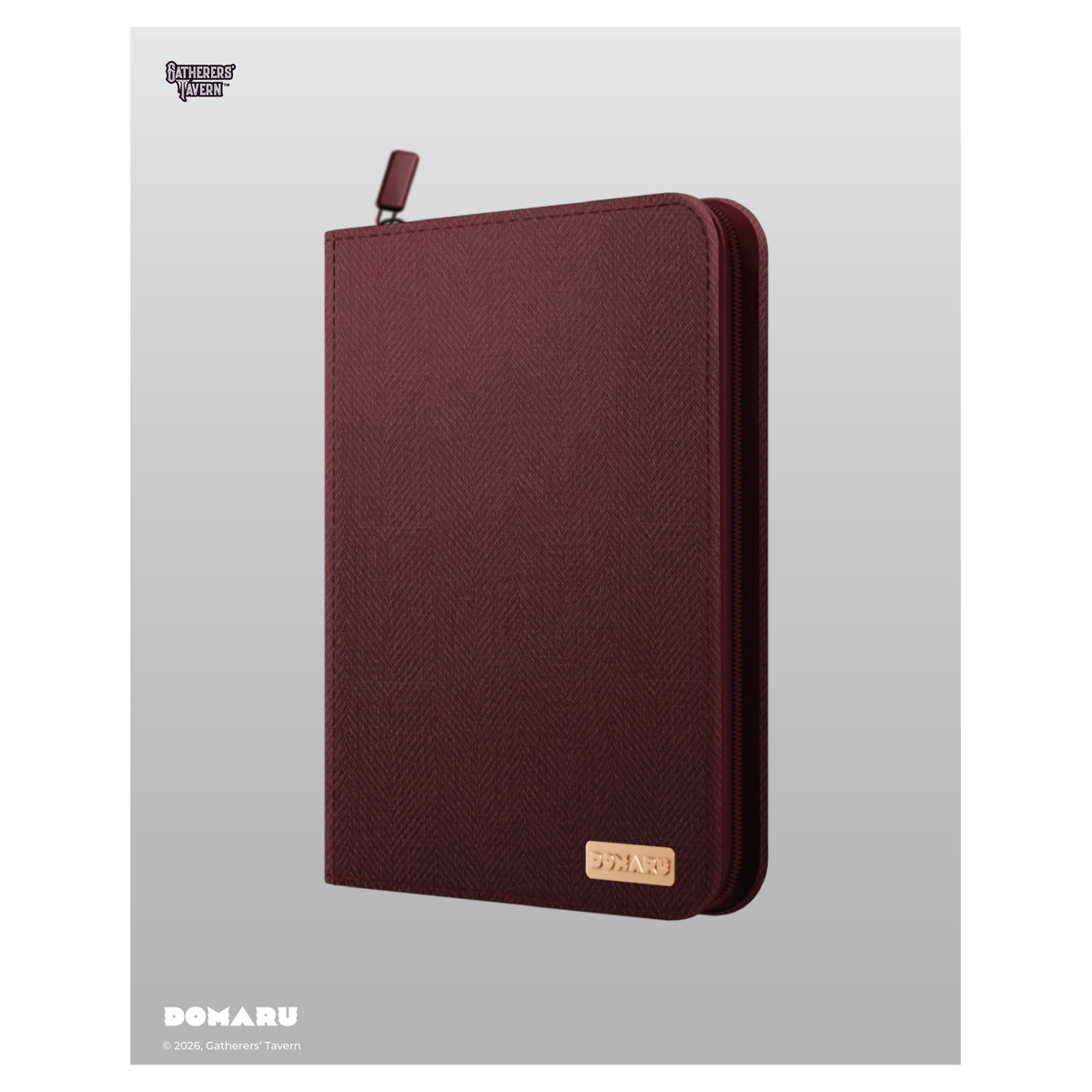 DOMARU 9-Pocket Binder in Alabaster color - refined card storage case - Carnelian - imagen 4