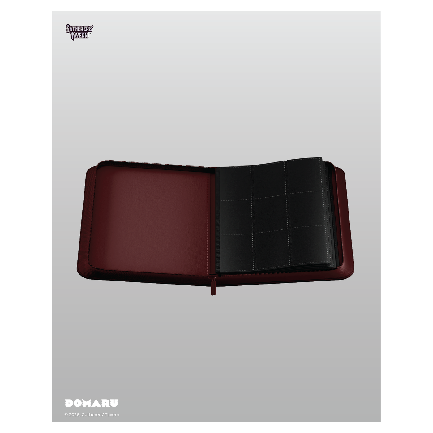 DOMARU 9-Pocket Binder in Alabaster color - refined card storage case - Carnelian - imagen 5