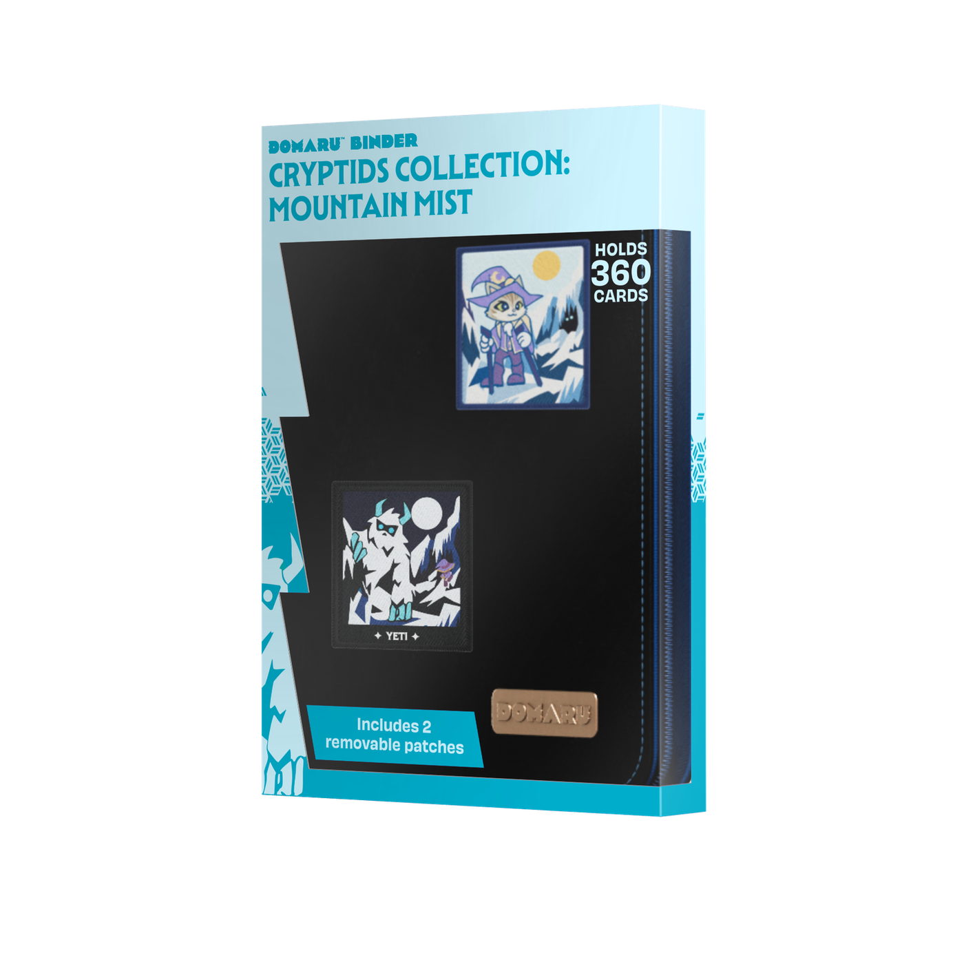 Modular 9-pocket binder with removable patch fasteners from Gatherers' Tavern's Cryptids Collecti - Mountain Mist - imagen 13