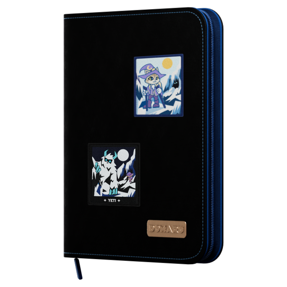 Modular 9-pocket binder with removable patch fasteners from Gatherers' Tavern's Cryptids Collecti - Mountain Mist - imagen 15