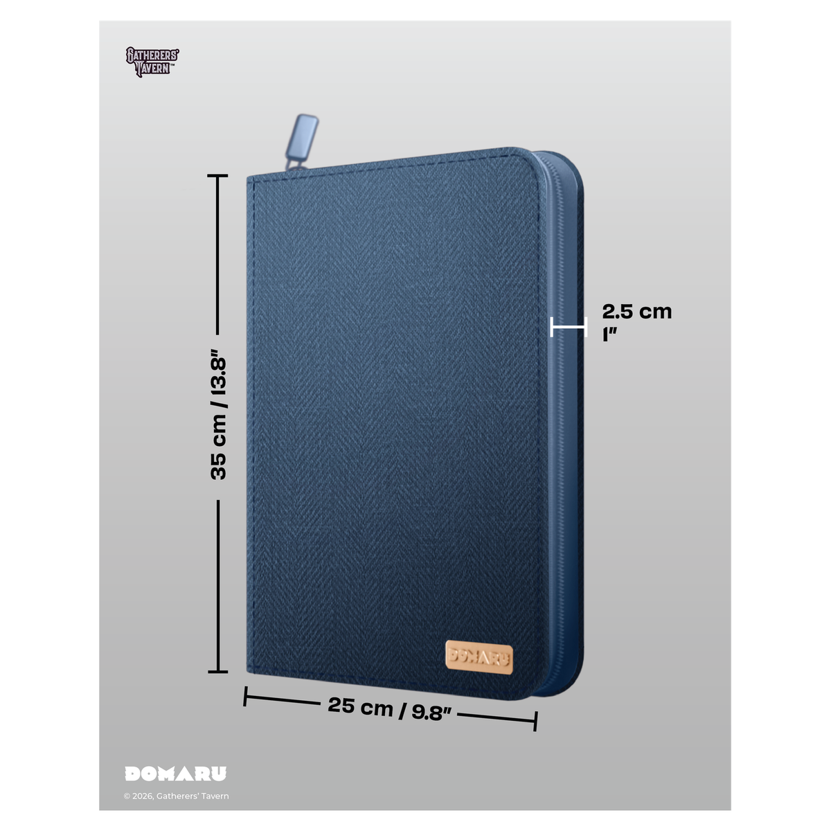 DOMARU 9-Pocket Binder in Alabaster color - refined card storage case - Lazulite - imagen 9