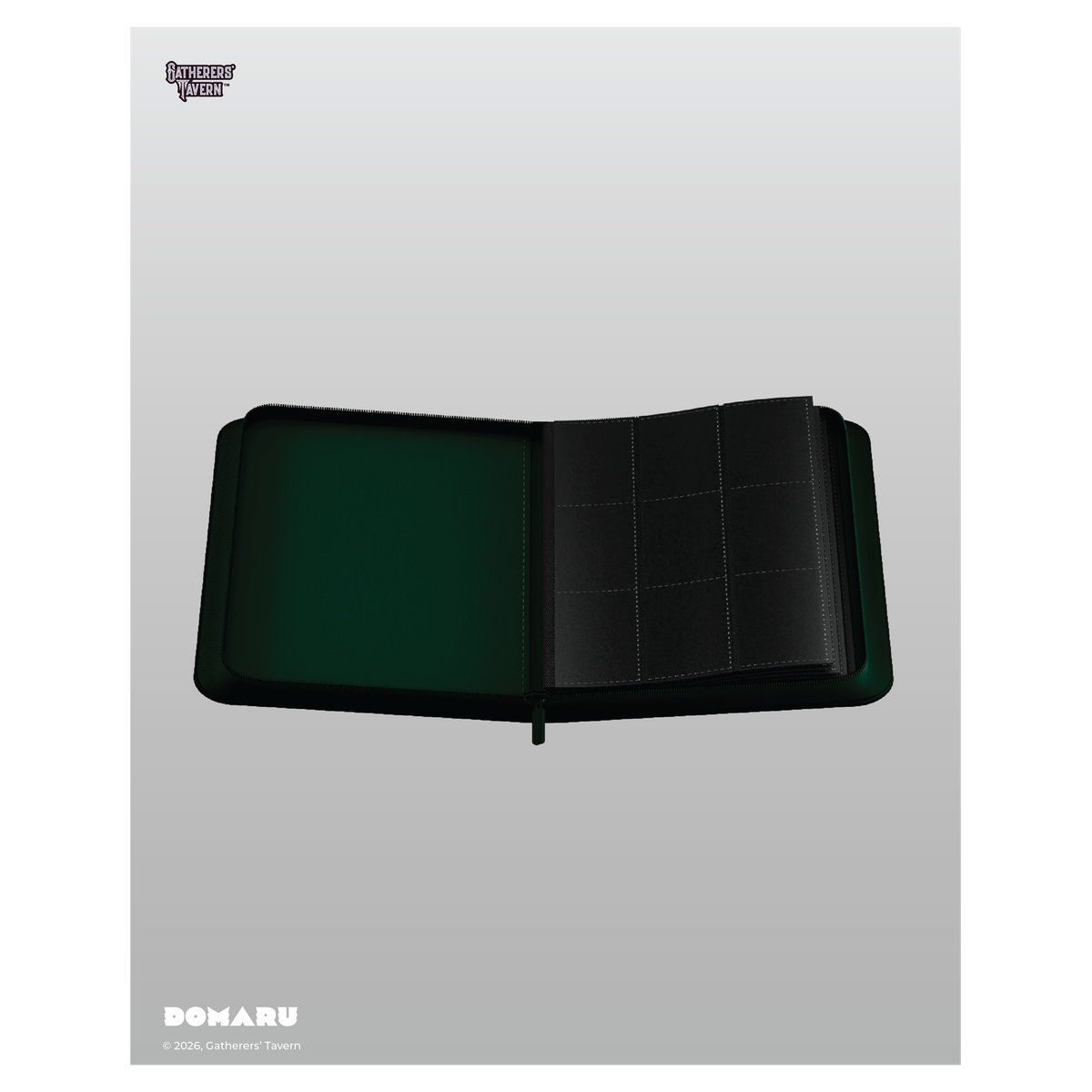 DOMARU 9-Pocket Binder in Alabaster color - refined card storage case - Malachite - imagen 11