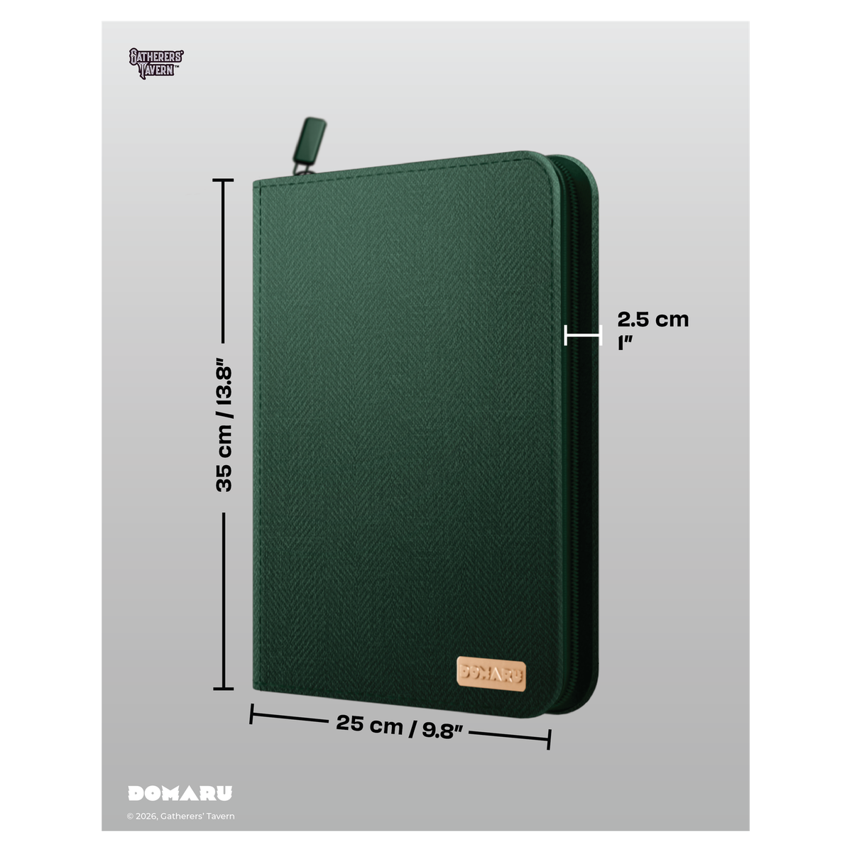 DOMARU 9-Pocket Binder in Alabaster color - refined card storage case - Malachite - imagen 12