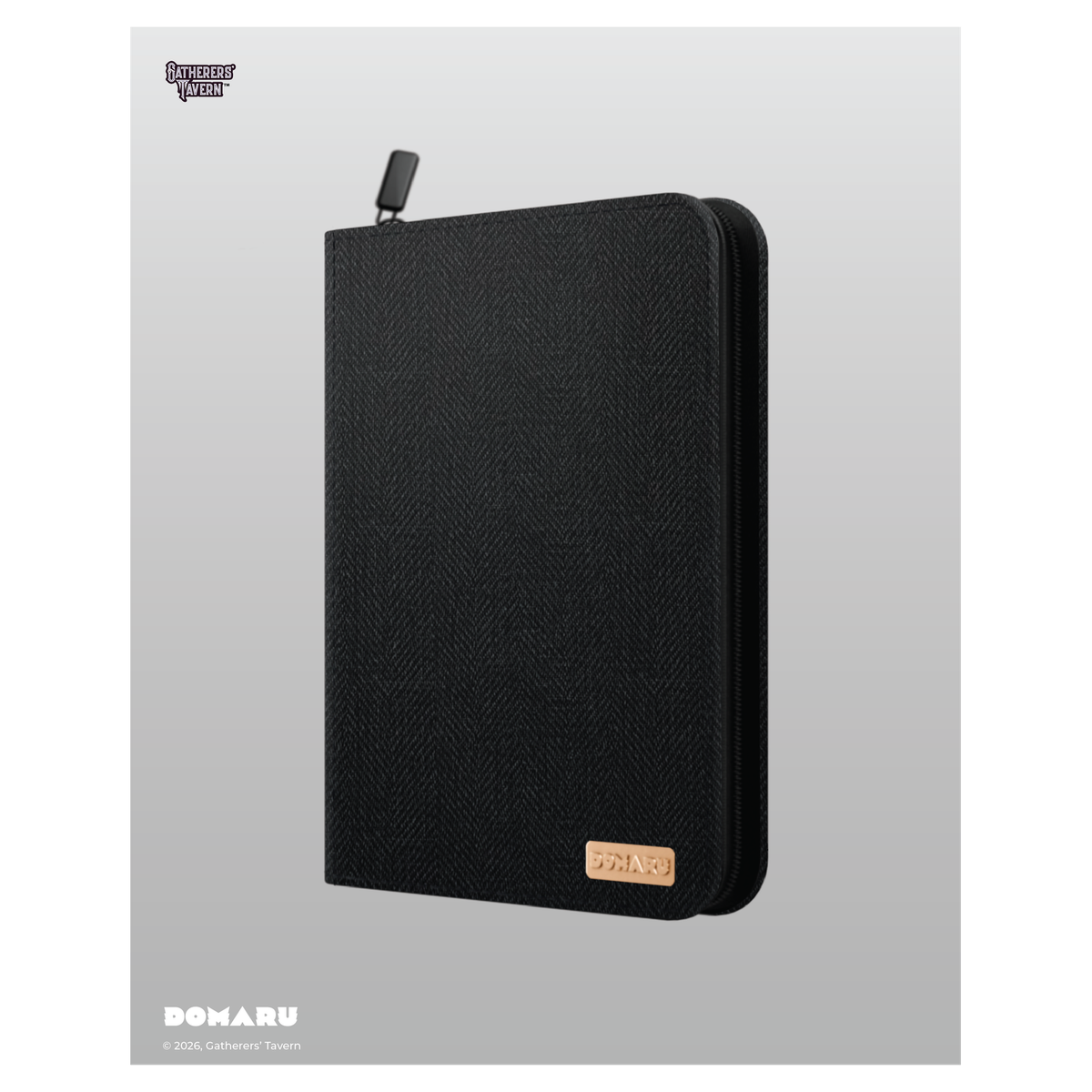 DOMARU 9-Pocket Binder in Alabaster color - refined card storage case - Obsidian - imagen 13