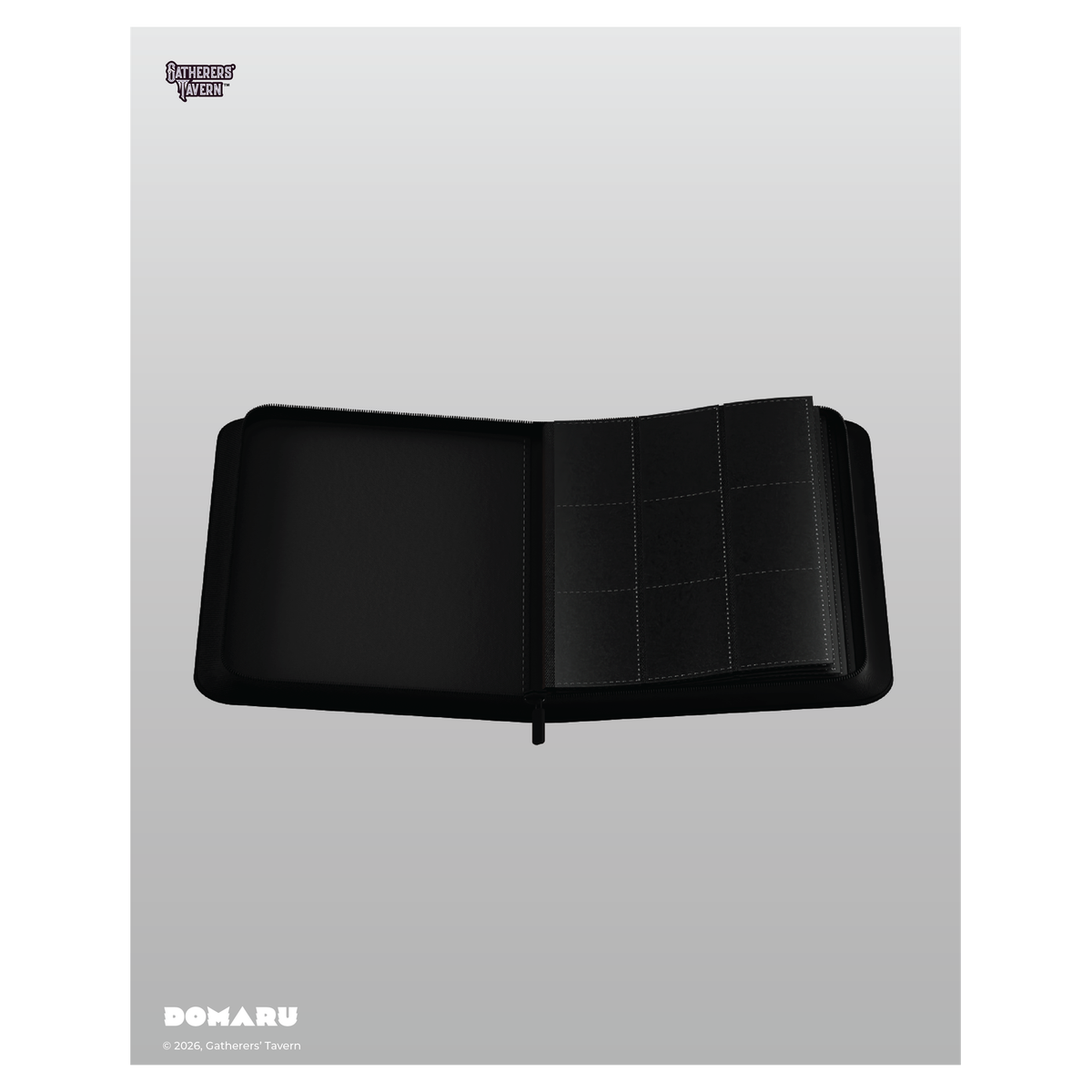 DOMARU 9-Pocket Binder in Alabaster color - refined card storage case - Obsidian - imagen 14