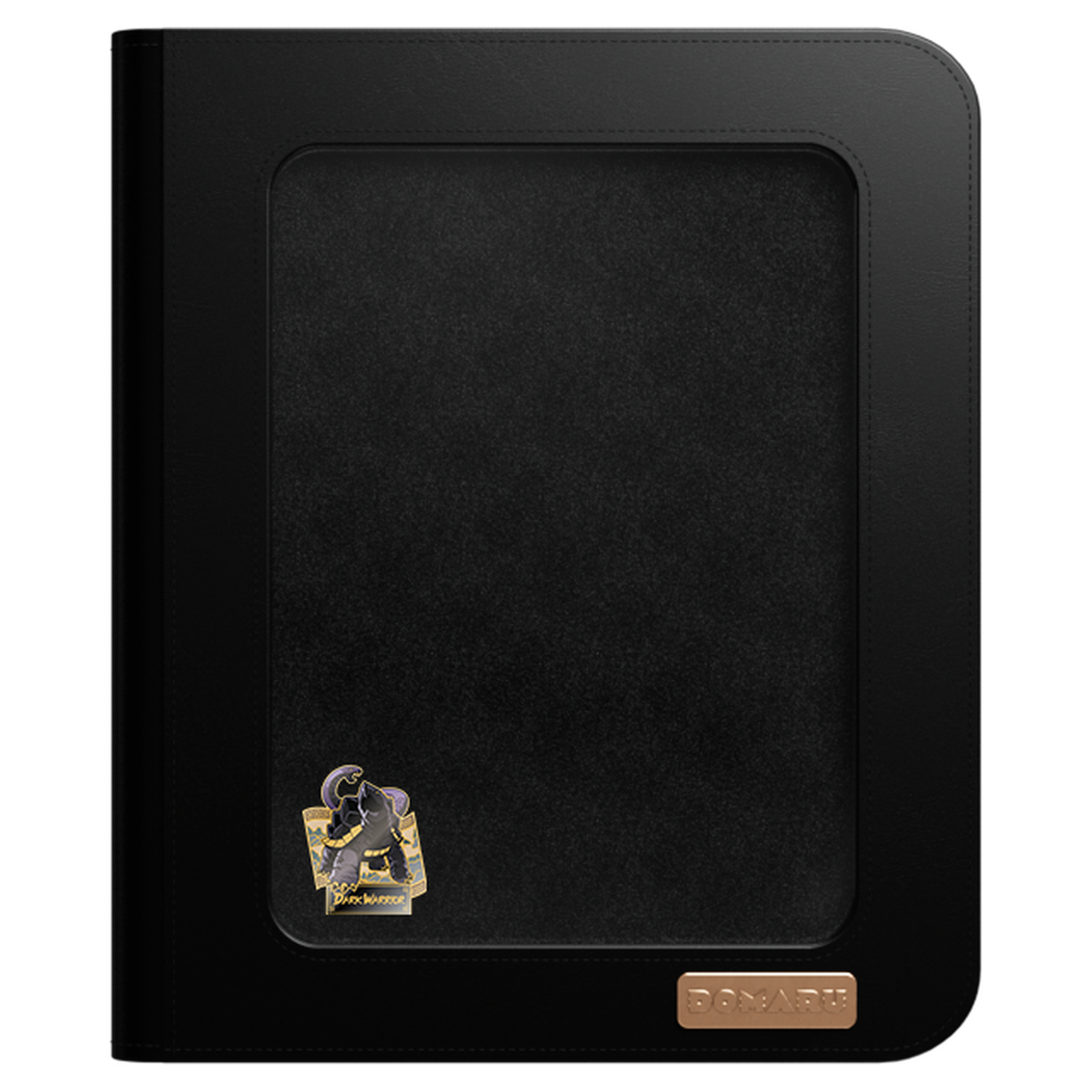 DOMARU 9-Pocket DECO PIN BINDER in Azure Sovereign showing clear cover with Sacred Beasts design, i - Dark Warrior - imagen 7