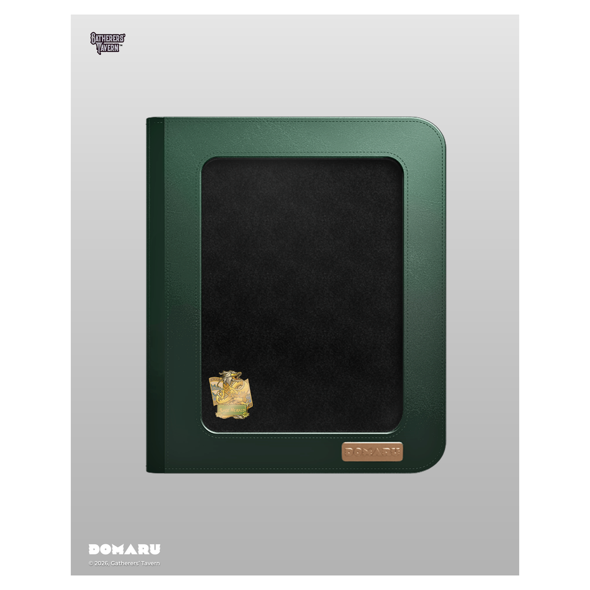 DOMARU 9-Pocket DECO PIN BINDER in Azure Sovereign showing clear cover with Sacred Beasts design, i - Sage Herald - imagen 17
