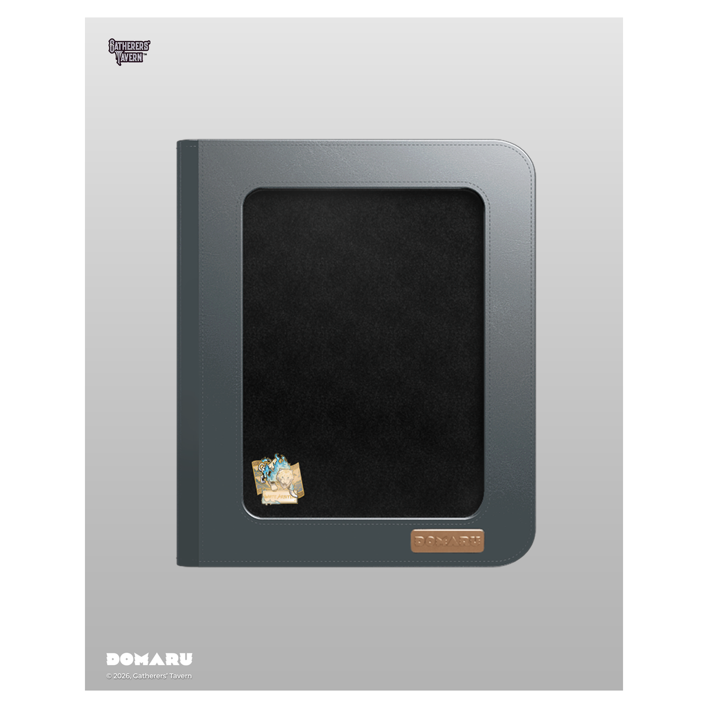 DOMARU 9-Pocket DECO PIN BINDER in Azure Sovereign showing clear cover with Sacred Beasts design, - White Arbiter - imagen 29