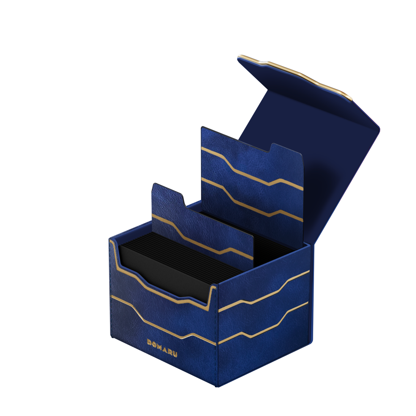 DOMARU Armory Horizon 100+ deck box with textured exterior, metallic accents, and magnetic closure - Lakefront - imagen 14