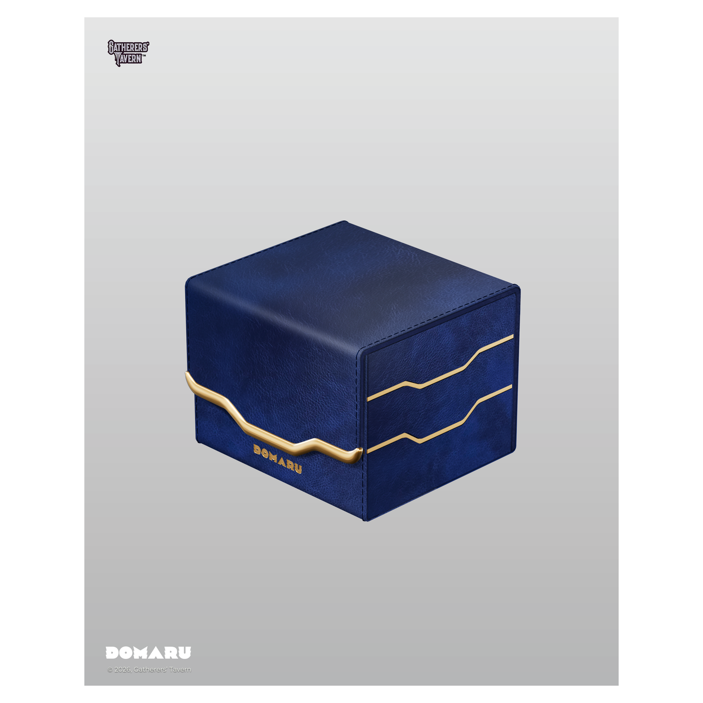 DOMARU Armory Horizon 100+ deck box with textured exterior, metallic accents, and magnetic closure - Lakefront - imagen 15
