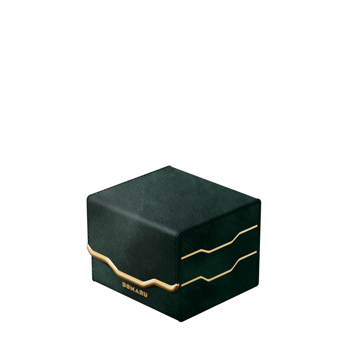 DOMARU Armory Horizon 100+ deck box with textured exterior, metallic accents, and magnetic closure - Wildwood - imagen 28
