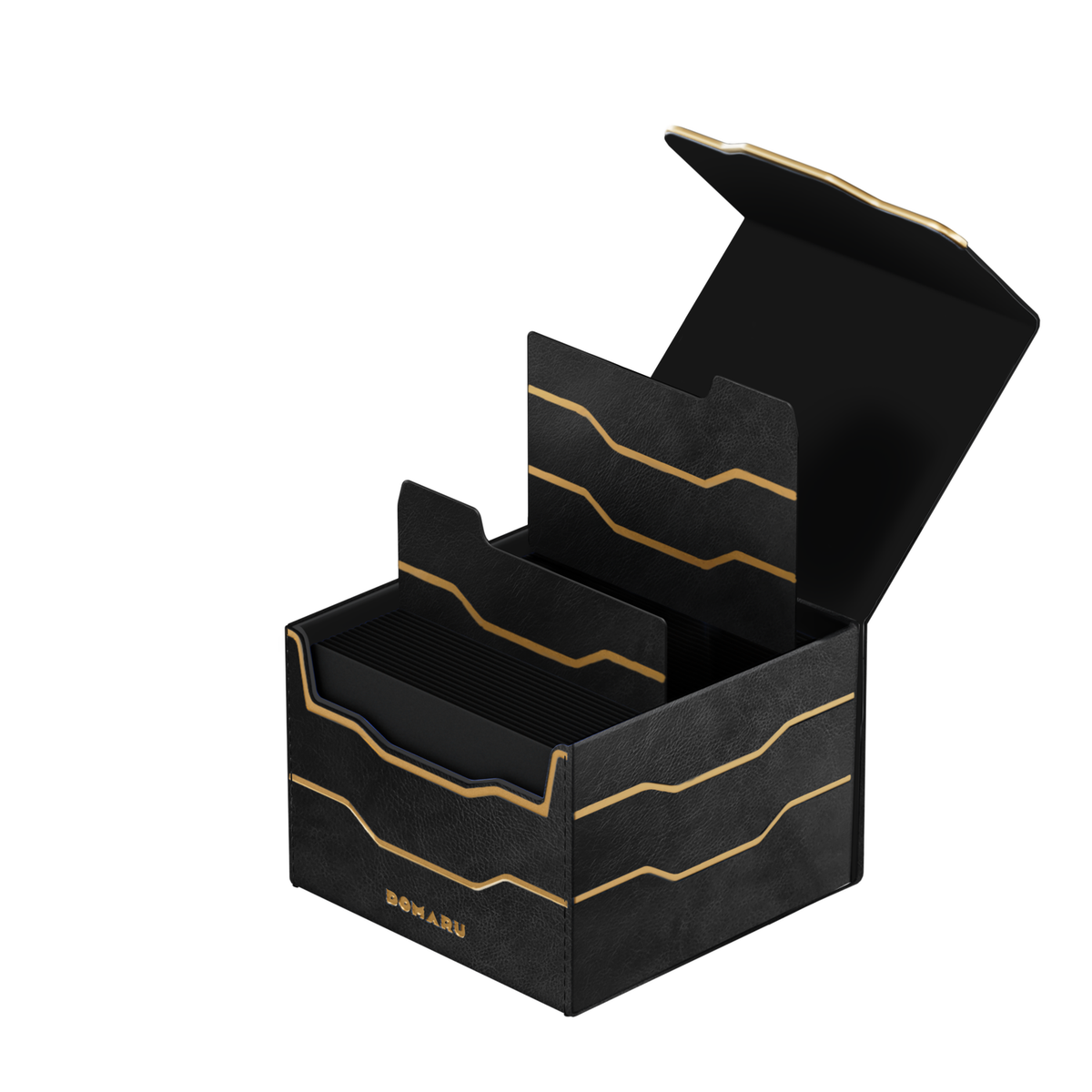 DOMARU Armory Horizon 133+ deck box in Alabaster with refined metallic detailing and magnetic closure - Slate - imagen 26
