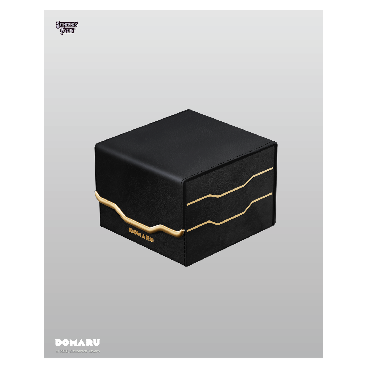 DOMARU Armory Horizon 133+ deck box in Alabaster with refined metallic detailing and magnetic closure - Slate - imagen 27