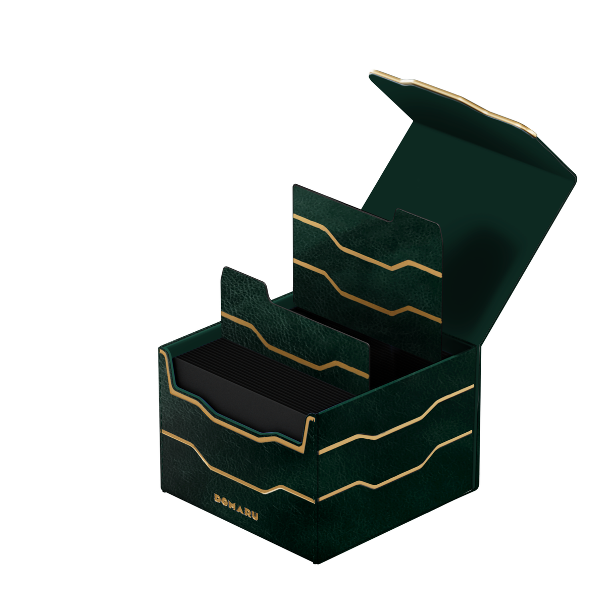 DOMARU Armory Horizon 133+ deck box in Alabaster with refined metallic detailing and magnetic closure - Wildwood - imagen 29