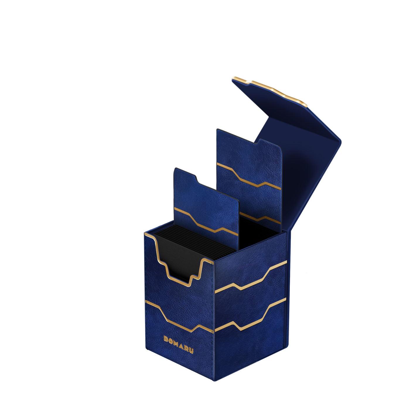 DOMARU Armory Vertex 100+ deck box with magnetic closures and leather dividers - Lakefront - imagen 14
