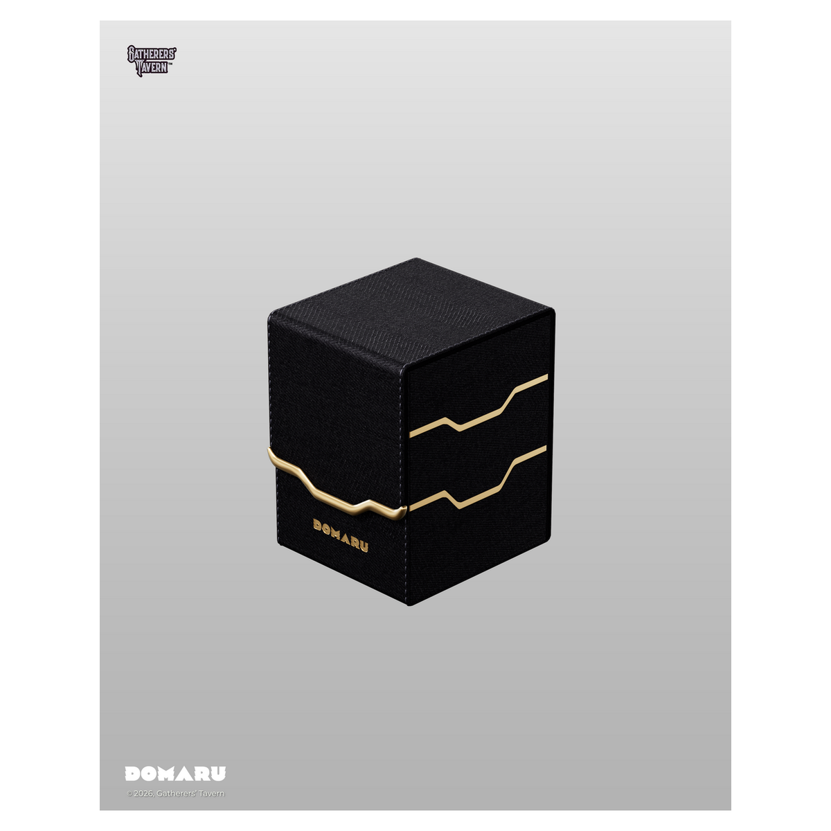 DOMARU Armory Vertex 100+ deck box with magnetic closures and leather dividers - Obsidian - imagen 22