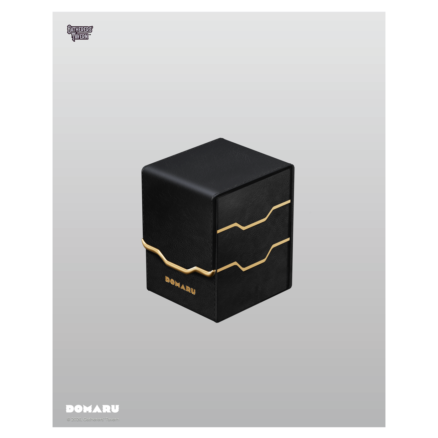 DOMARU Armory Vertex 100+ deck box with magnetic closures and leather dividers - Slate - imagen 27