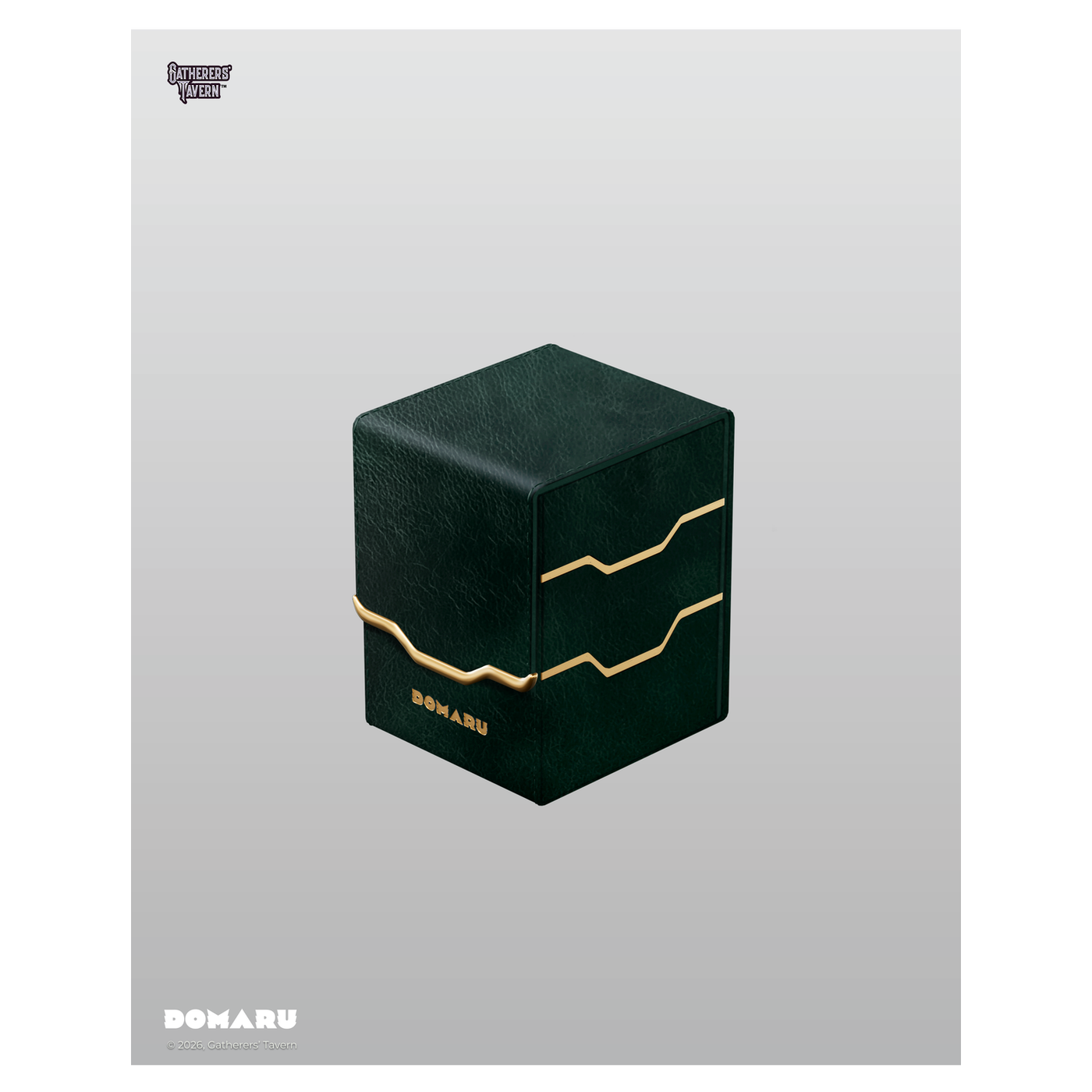 DOMARU Armory Vertex 100+ deck box with magnetic closures and leather dividers - Wildwood - imagen 30