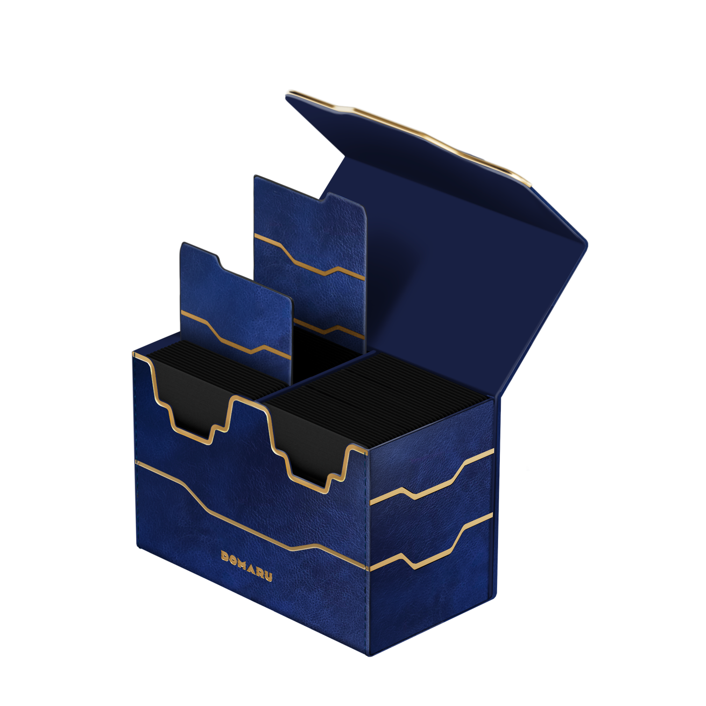 DOMARU Armory Vertex Duo 200+ premium deck box with metallic finish and magnetic closure - Lakefront - imagen 14