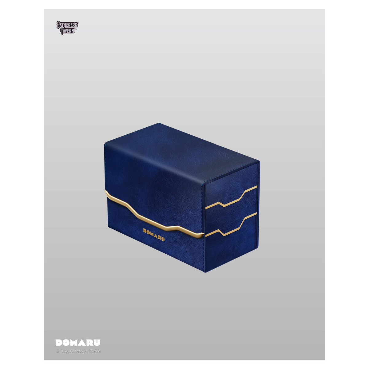 DOMARU Armory Vertex Duo 200+ premium deck box with metallic finish and magnetic closure - Lakefront - imagen 15