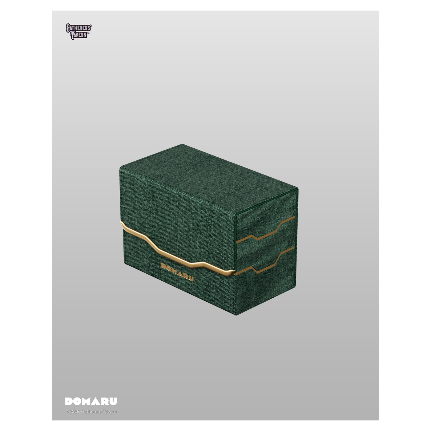 DOMARU Armory Vertex Duo 200+ premium deck box with metallic finish and magnetic closure - Malachite - imagen 19