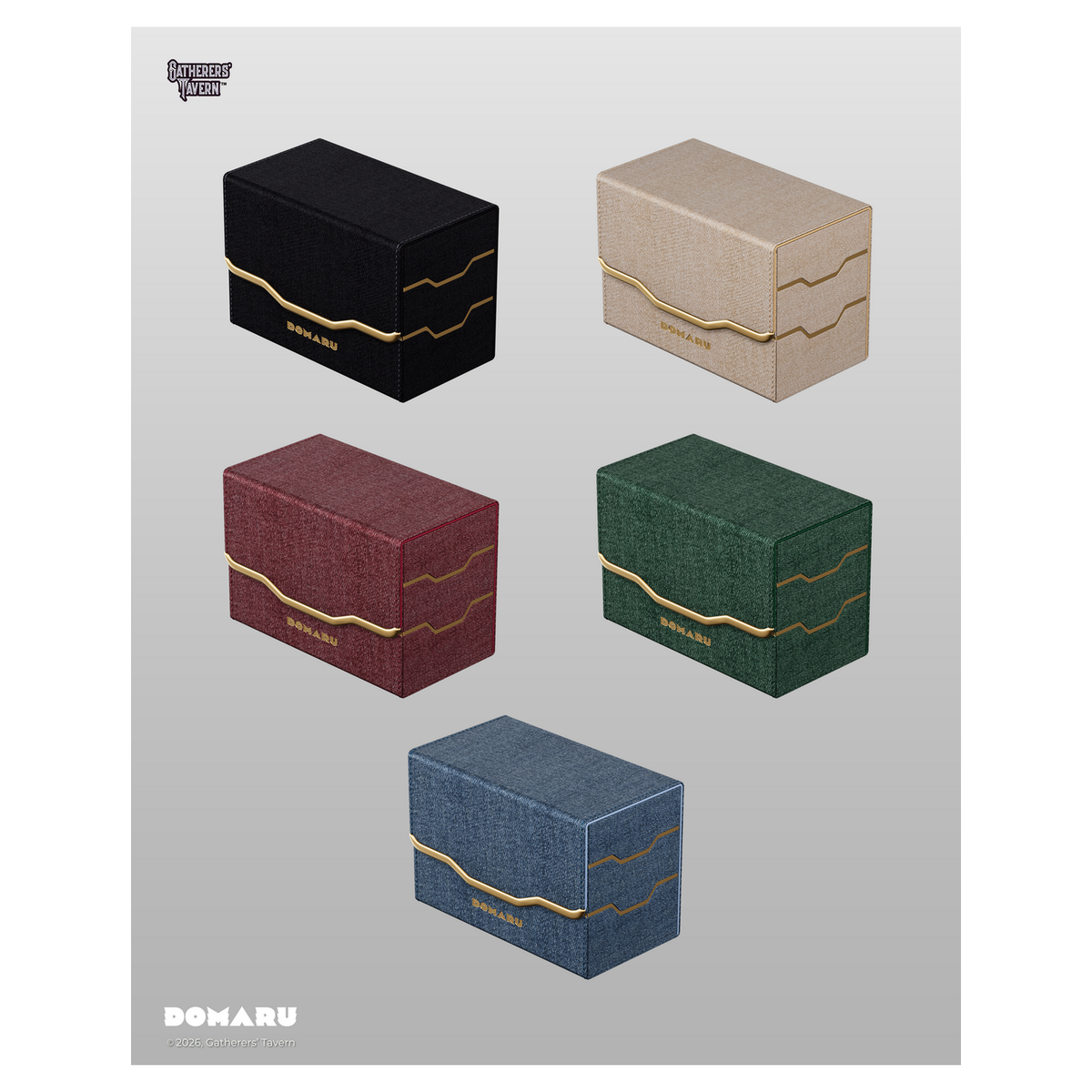 DOMARU Armory Vertex Duo 200+ premium deck box with metallic finish and magnetic closure - Malachite - imagen 21