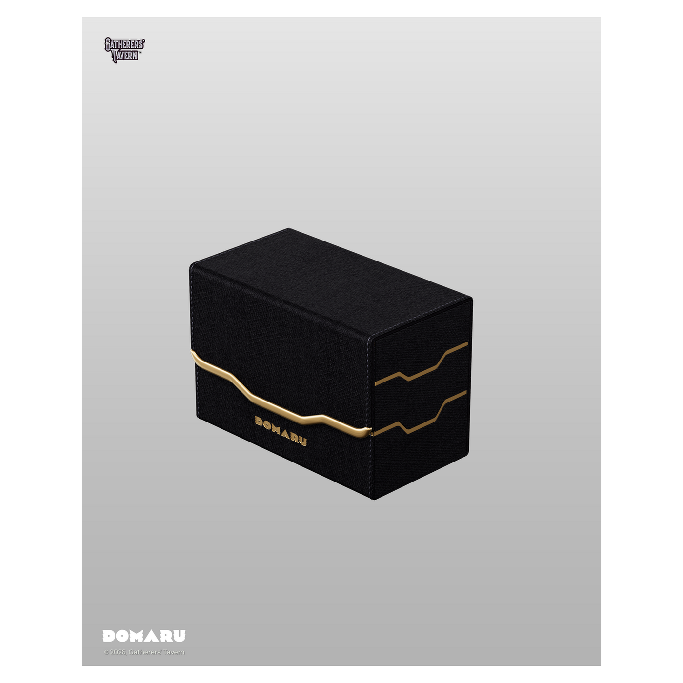 DOMARU Armory Vertex Duo 200+ premium deck box with metallic finish and magnetic closure - Obsidian - imagen 22