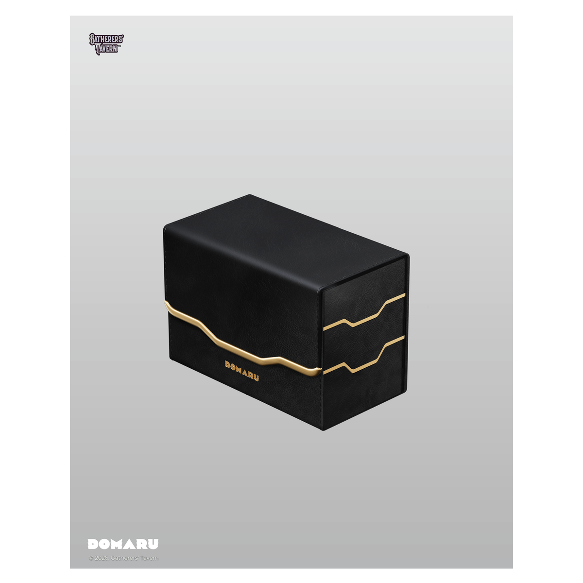 DOMARU Armory Vertex Duo 200+ premium deck box with metallic finish and magnetic closure - Slate - imagen 27