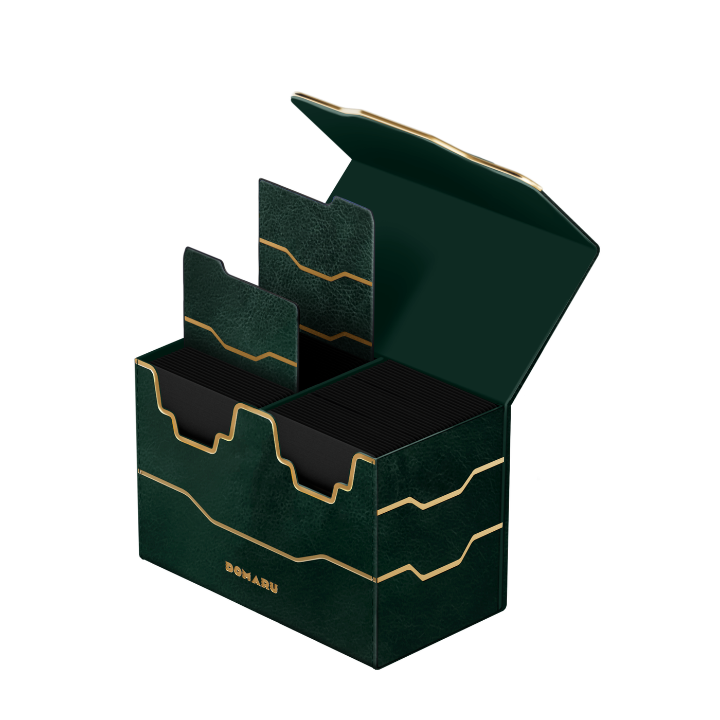 DOMARU Armory Vertex Duo 200+ premium deck box with metallic finish and magnetic closure - Wildwood - imagen 29