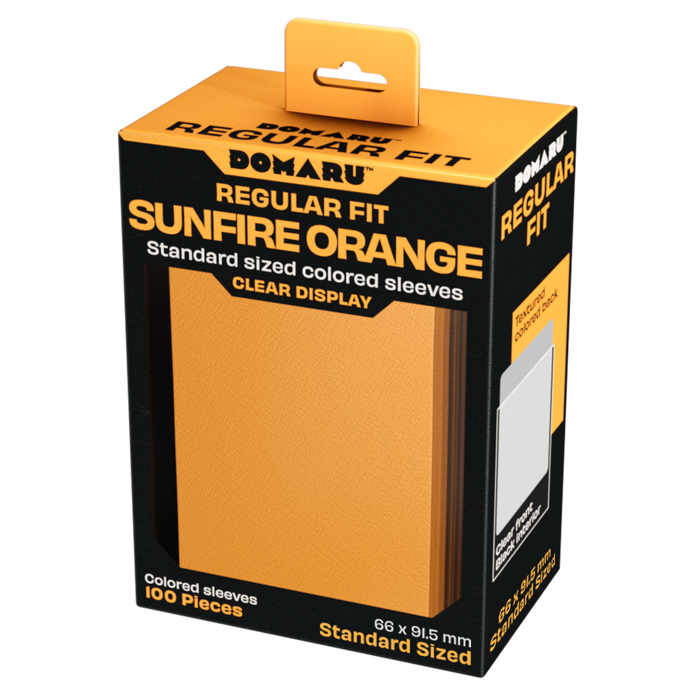 DOMARU Regular Fit standard sleeves pack of 100, available in colors including Balefire Red, Div - Sunfire Orange - imagen 61