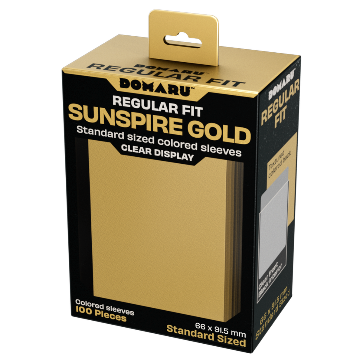 DOMARU Regular Fit standard sleeves pack of 100, available in colors including Balefire Red, Divi - Sunspire Gold - imagen 67