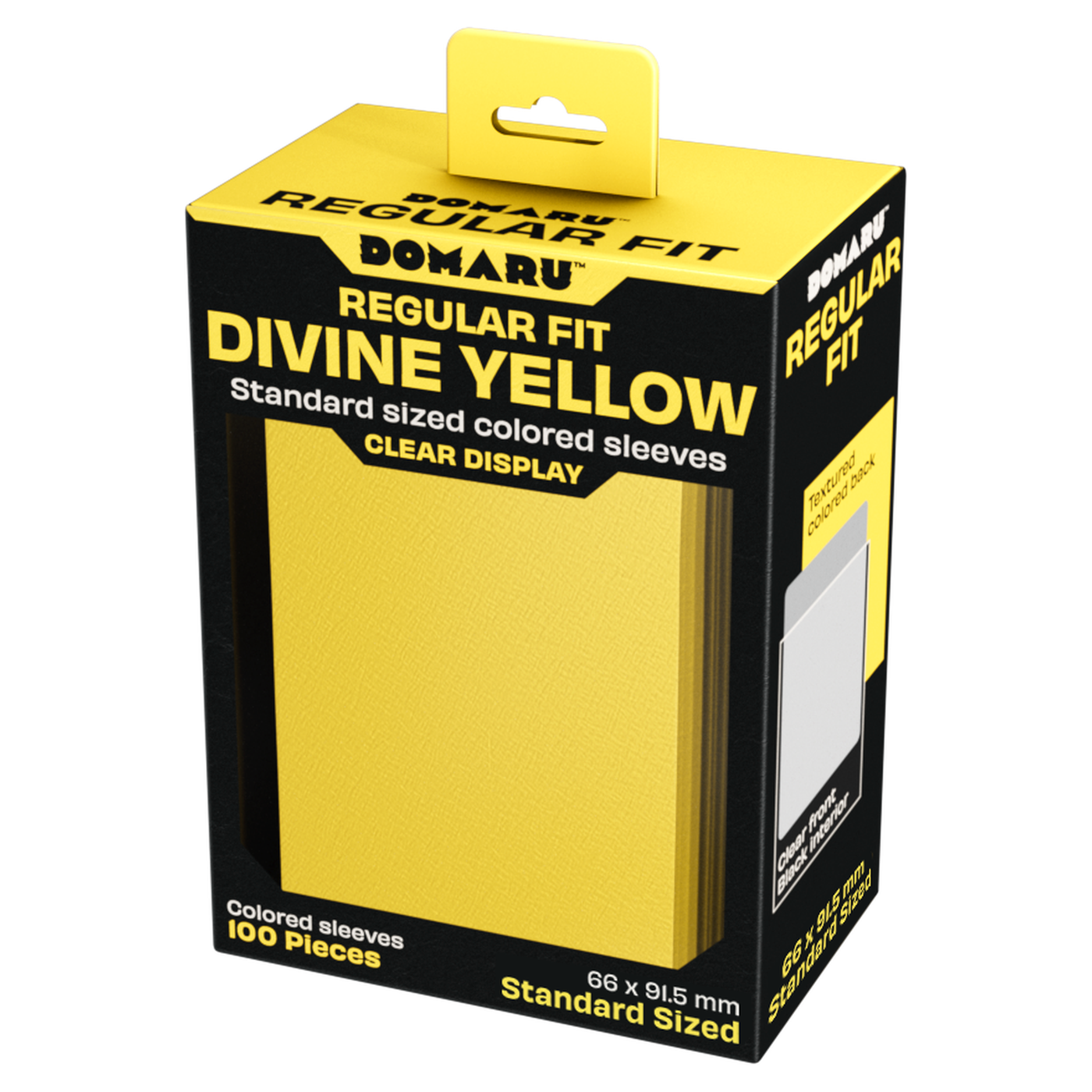 DOMARU Regular Fit standard sleeves pack of 100, available in colors including Balefire Red, Divin - Divine Yellow - imagen 7