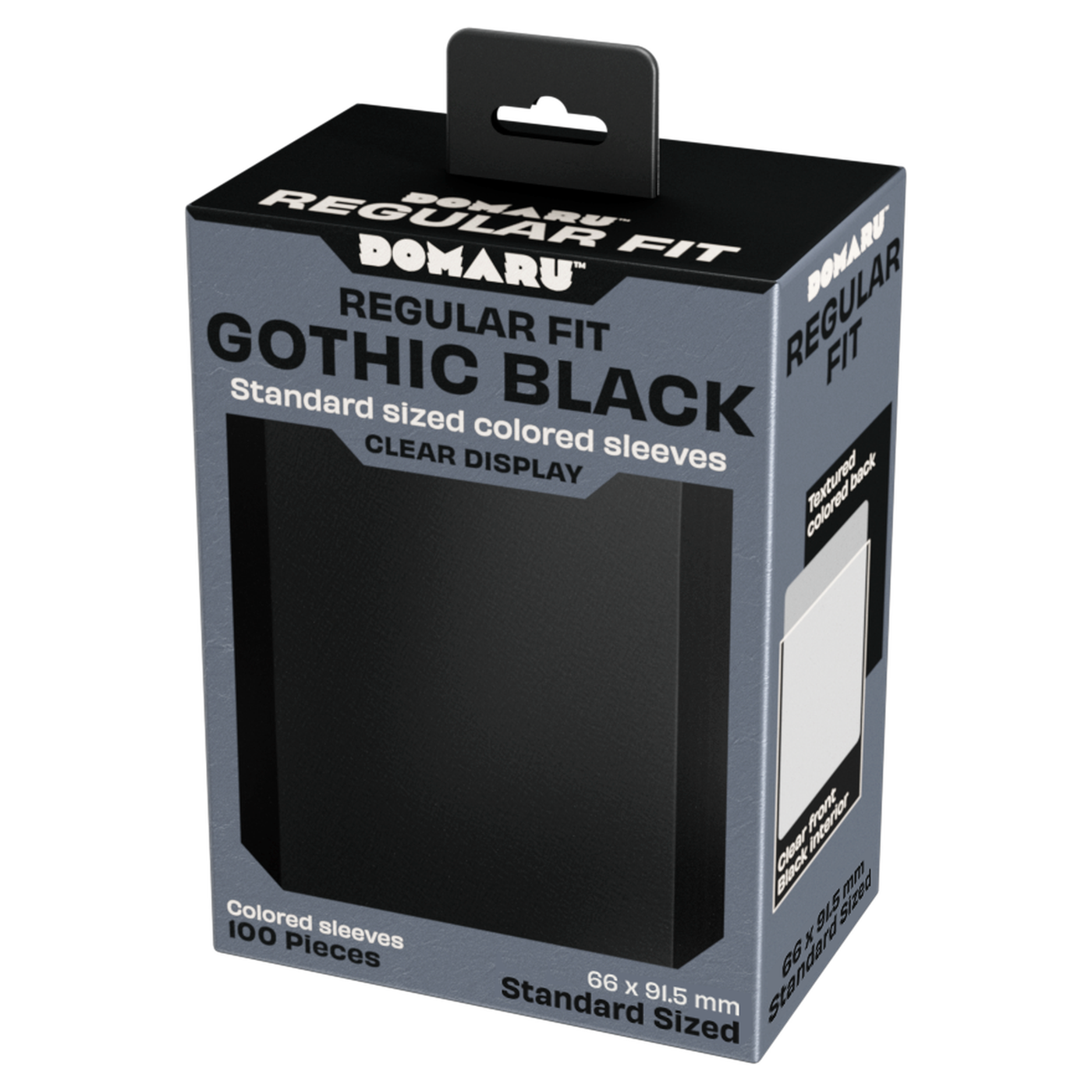 DOMARU Regular Fit standard sleeves pack of 100, available in colors including Balefire Red, Divin - Gothic Black - imagen 25