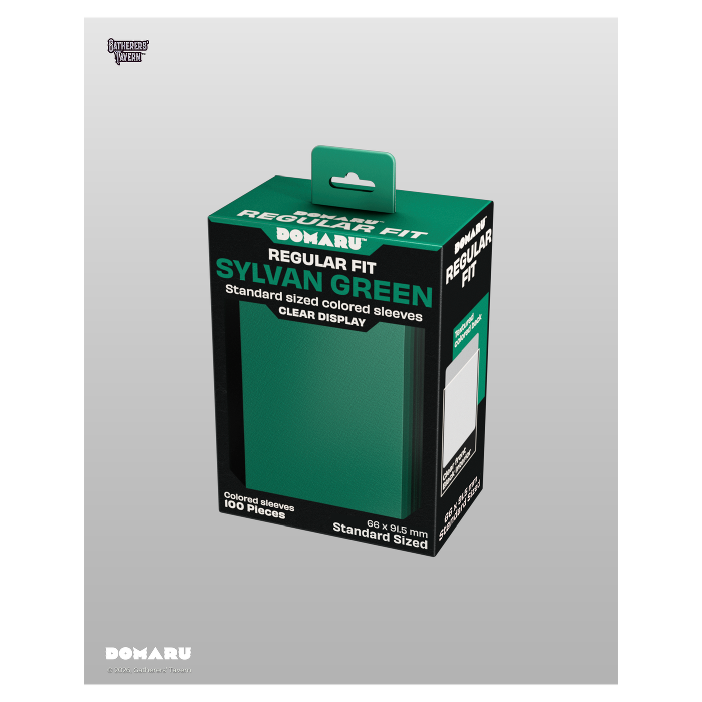 DOMARU Regular Fit standard sleeves pack of 100, available in colors including Balefire Red, Divin - Sylvan Green - imagen 75