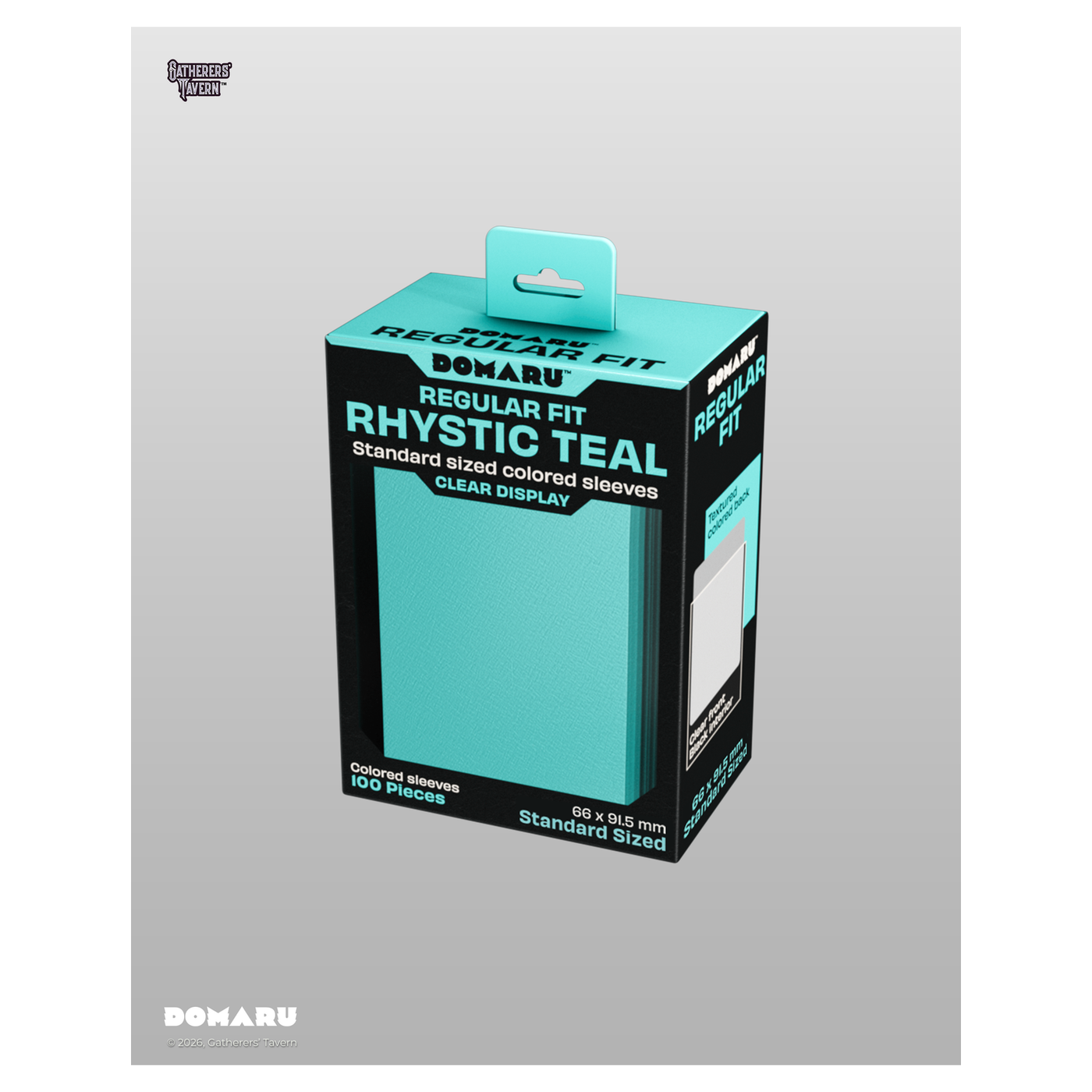 DOMARU Regular Fit standard sleeves pack of 100, available in colors including Balefire Red, Divin - Rhystic Teal - imagen 51