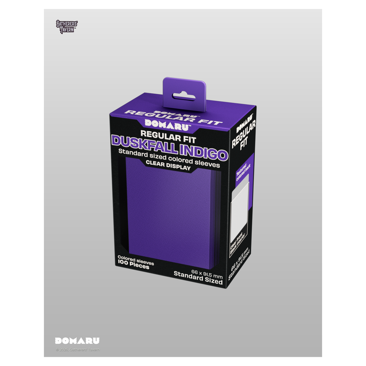 DOMARU Regular Fit standard sleeves pack of 100, available in colors including Balefire Red, Di - Duskfall Indigo - imagen 15
