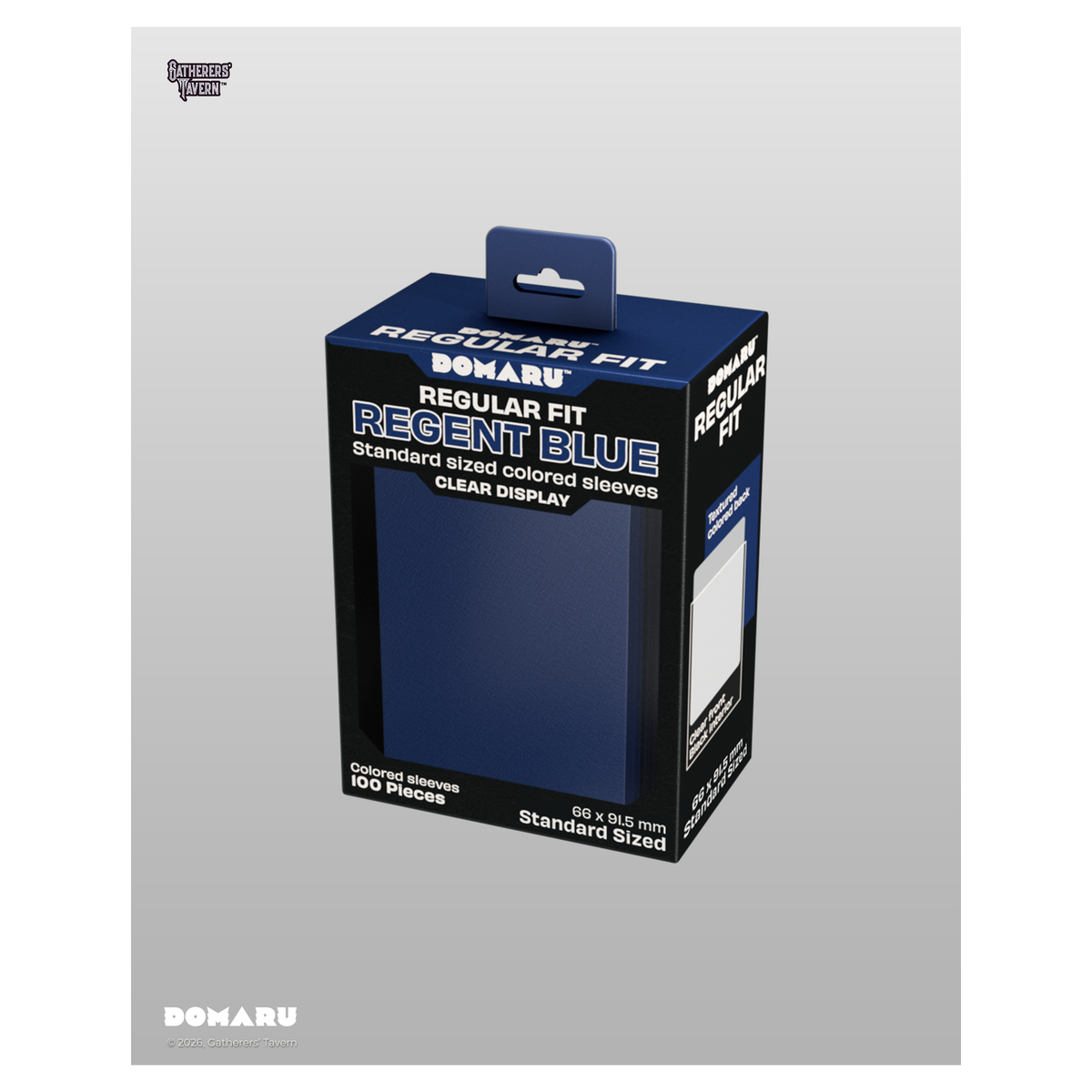 DOMARU Regular Fit standard sleeves pack of 100, available in colors including Balefire Red, Divine - Regent Blue - imagen 45