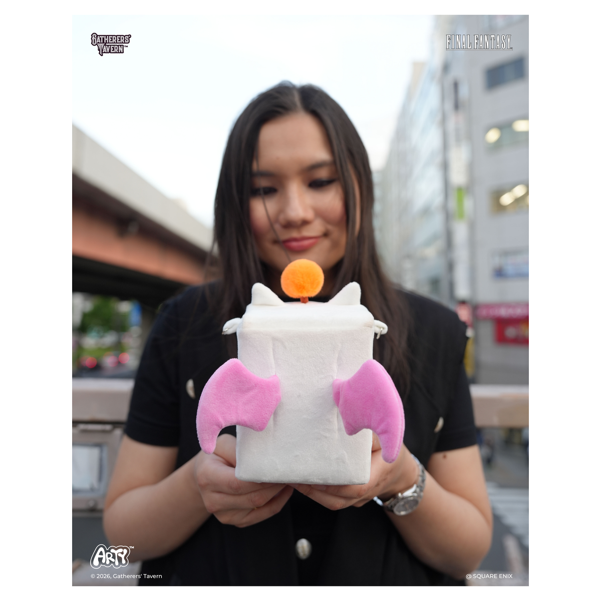 Gatherers' Tavern Final Fantasy ARTY Deck Box with Cactuar character design - Moogle - imagen 16