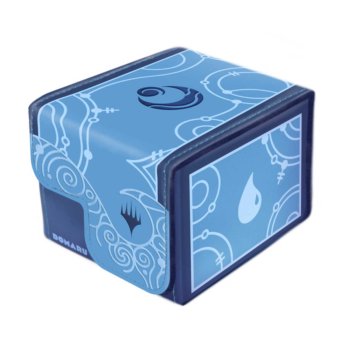 DOMARU Box Magic Lorwyn Eclipsed deck storage with magnetic closure and alternating tab dividers - Brine Blue - imagen 5