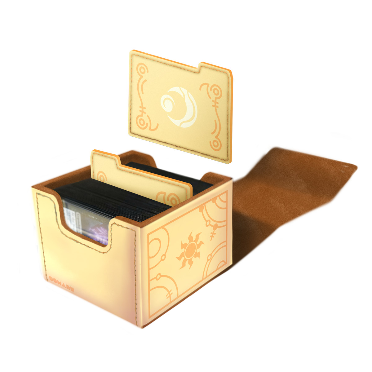 DOMARU Box Magic Lorwyn Eclipsed deck storage with magnetic closure and alternating tab divid - Morningtide White - imagen 19