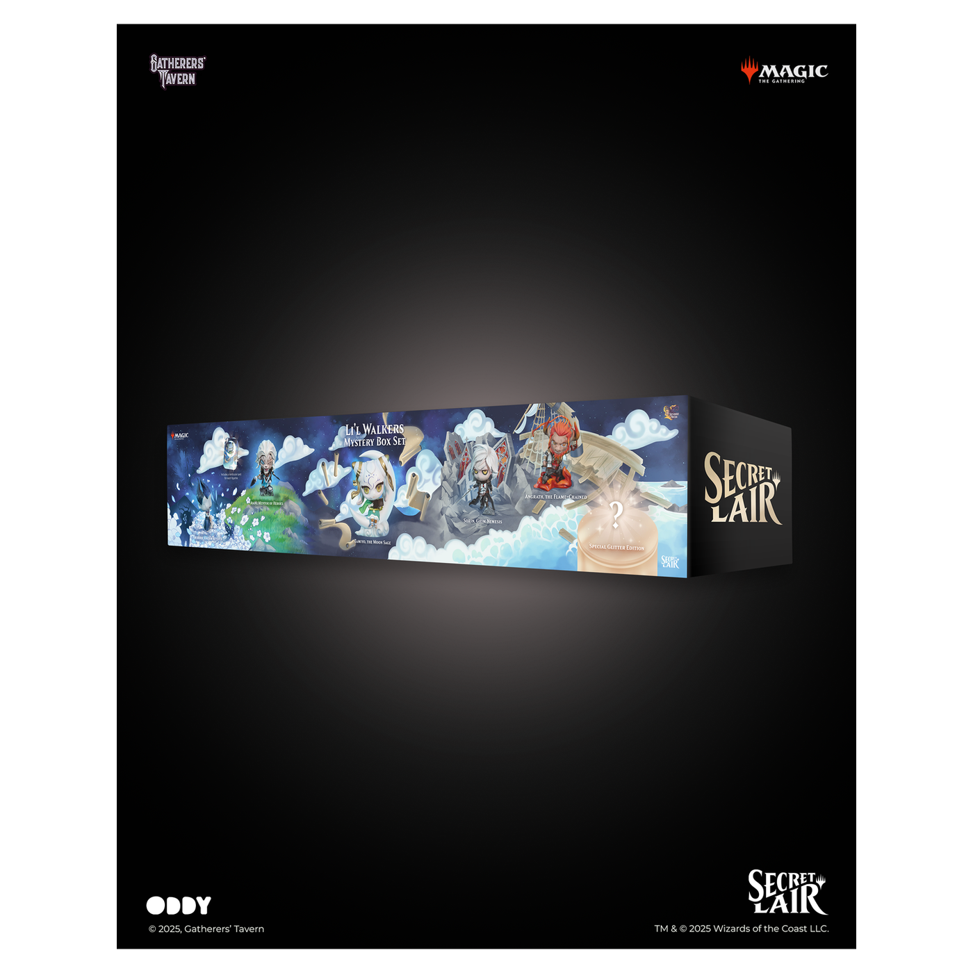 5 sealed collectible Magic: The Gathering planeswalker figures including Ajani, Angrath, Ashiok, Sorin, and Tamiyo - imagen 2