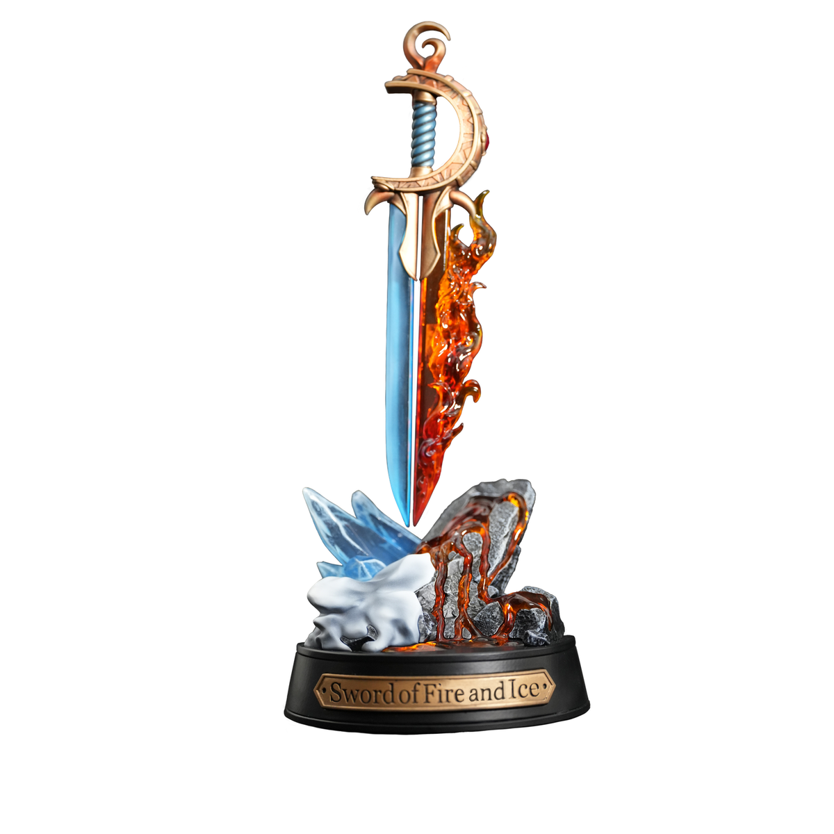 Magic: The Gathering Sword of Fire and Ice collectible statue with USB-C powered light-up base