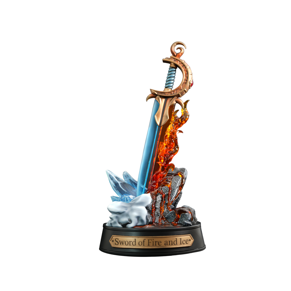 Magic: The Gathering Sword of Fire and Ice collectible statue with USB-C powered light-up base - imagen 2