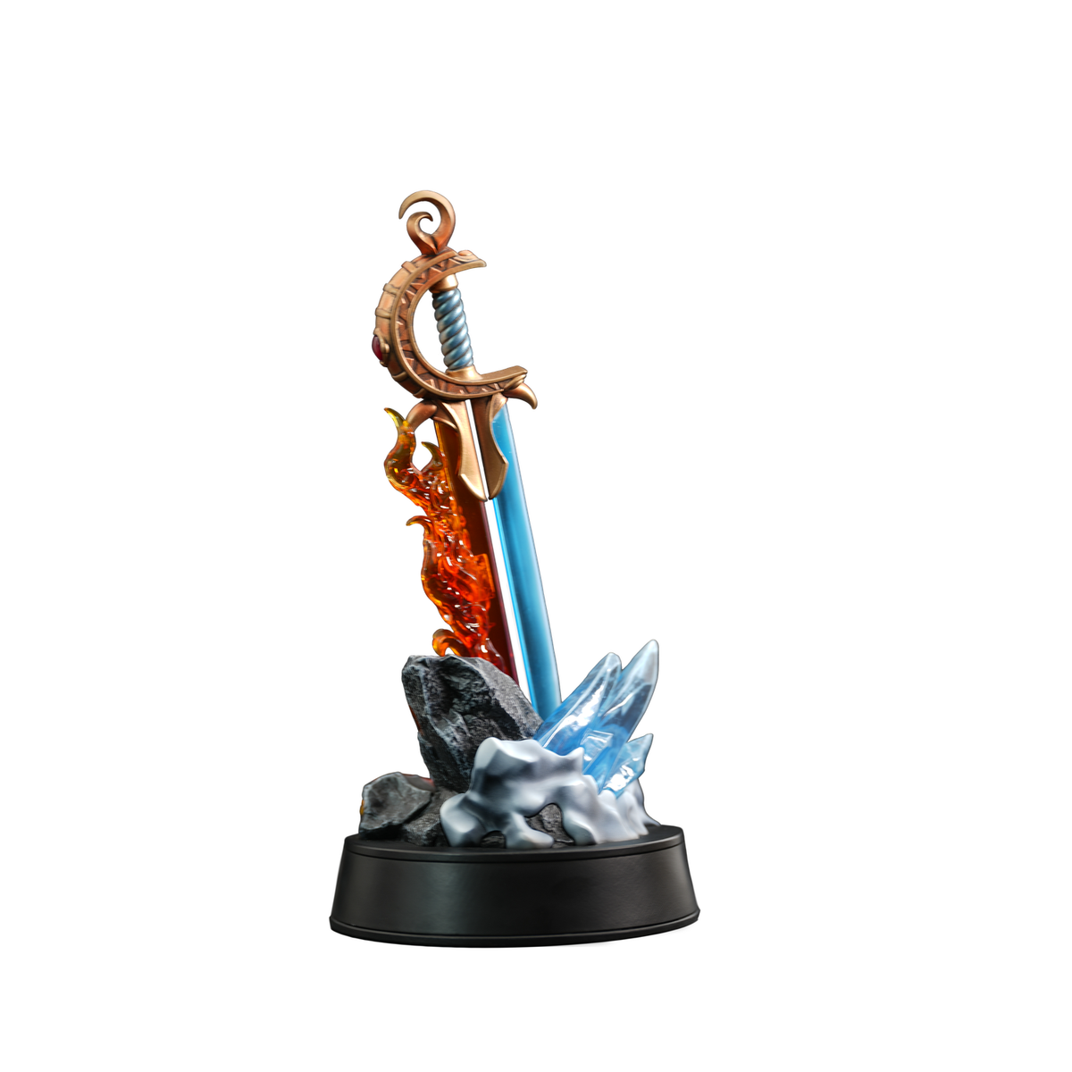 Magic: The Gathering Sword of Fire and Ice collectible statue with USB-C powered light-up base - imagen 4