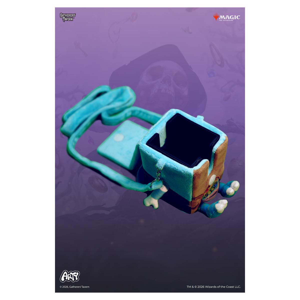 Gatherers' Tavern Magic: The Gathering art deck box with removable protective plastic guard and carry - Tinybones - imagen 19