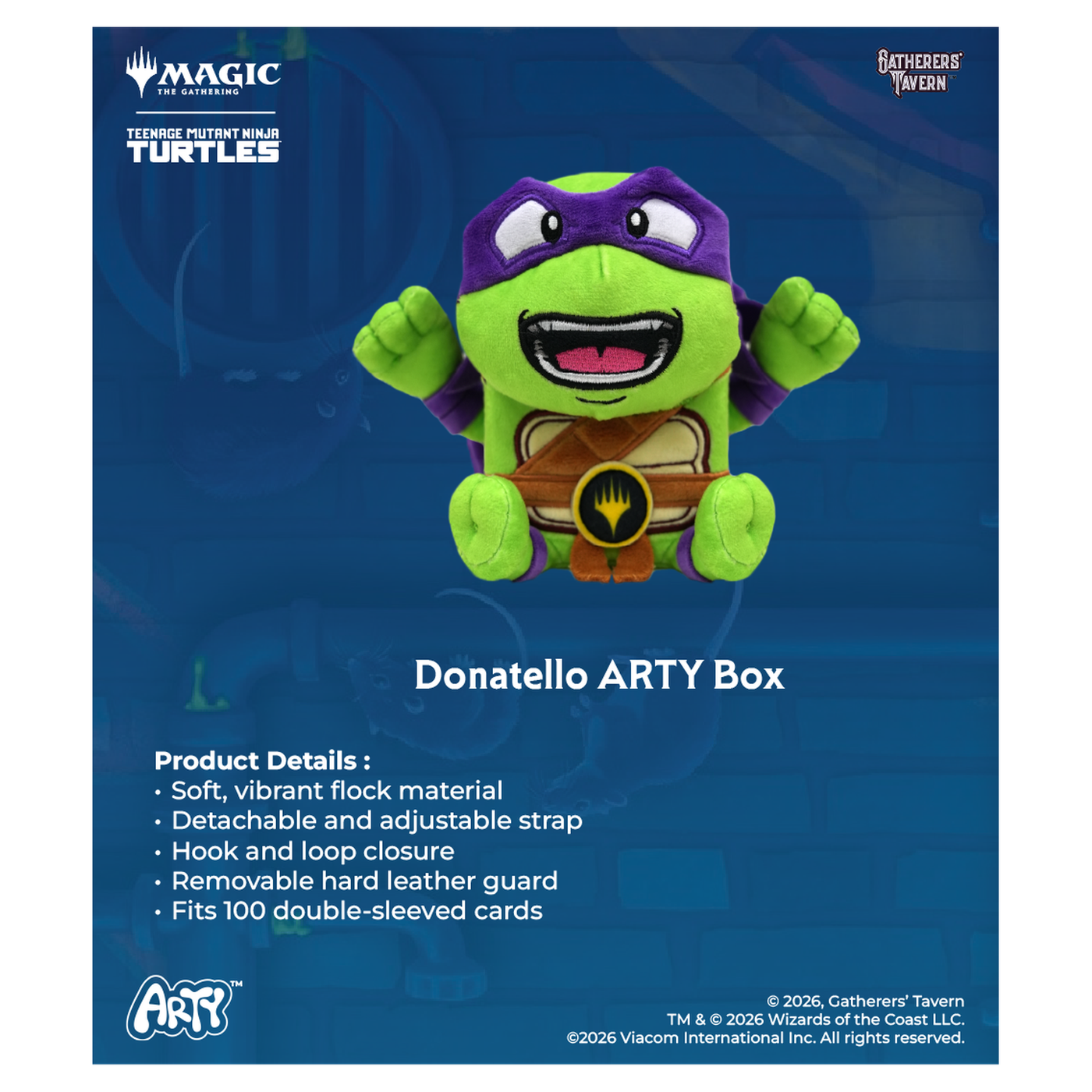 Gatherers' Tavern Magic: The Gathering art deck box with removable protective plastic guard and - TMNT Donatello - imagen 21