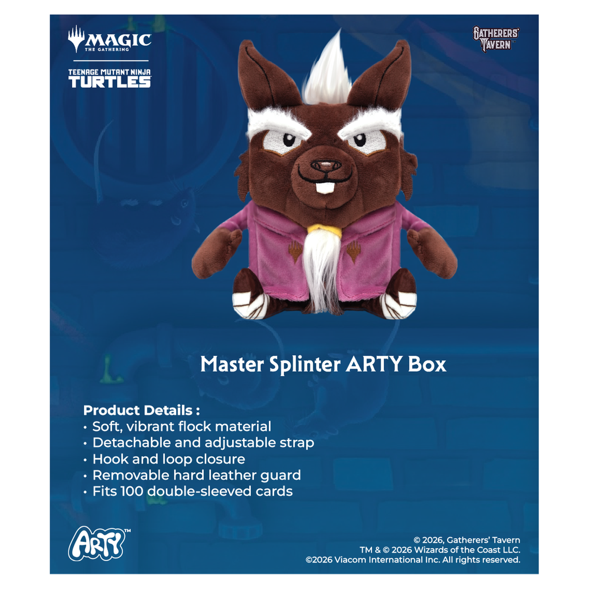 Gatherers' Tavern Magic: The Gathering art deck box with removable protective plastic guar - TMNT Master Splinter - imagen 25