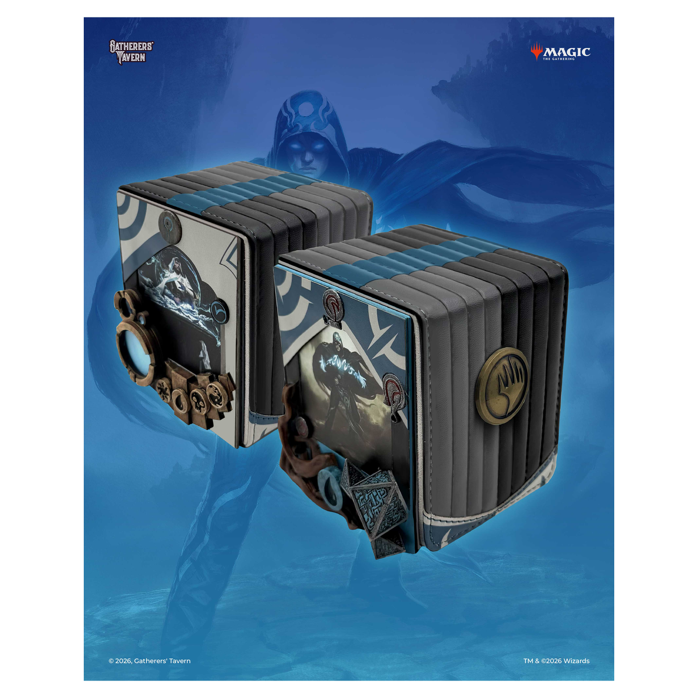 Gatherers' Tavern MTG Reality Fracture DOMARU Finest deck box with sculpted details and character - Jace Beleren - imagen 19