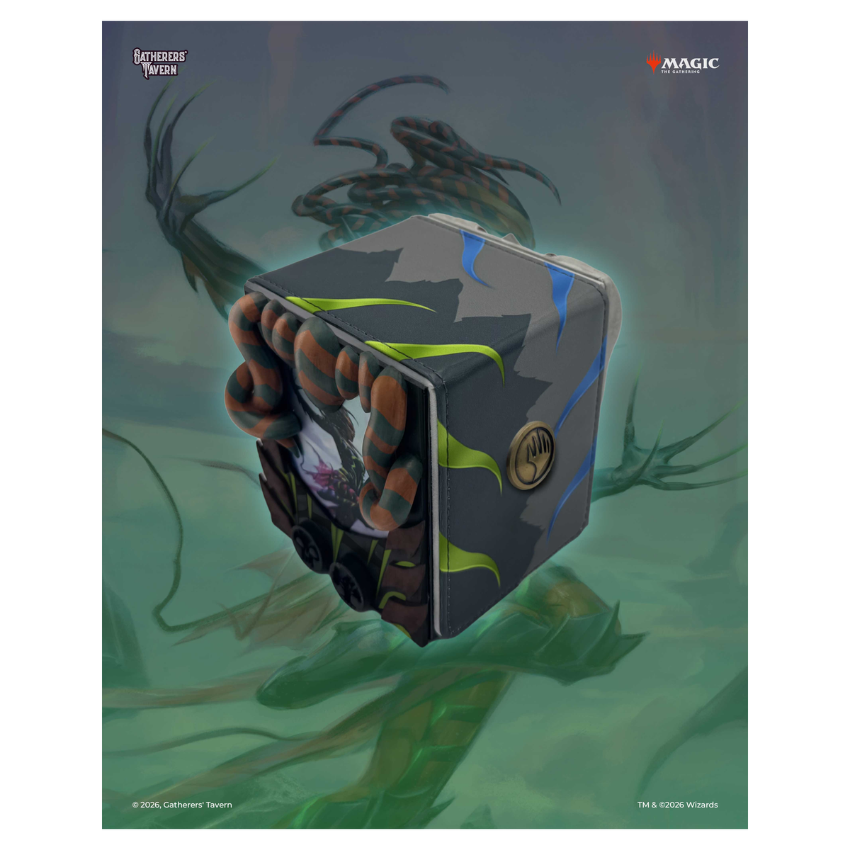 Gatherers' Tavern MTG Reality Fracture DOMARU Finest deck box with sculpted details and character design - Vraska - imagen 30